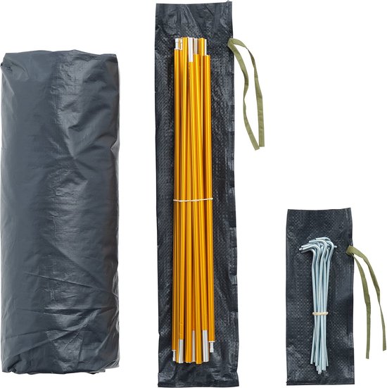 NOMAD® Jade Koepeltent 3 personen | Groen | Slechts 4KG | 3 Persoons Tent Met Binnentent | Waterdicht & Ventilerend | Incl Hoes