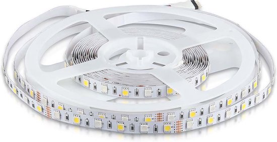 V-TAC VT-5050 60-IP20-N LED Stripverlichting - Striplights 5050 - 60 - IP20 - RGB+6400K - 5m Rol