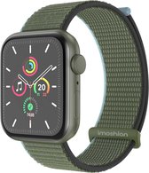 iMoshion Nylon⁺ bandje voor de Apple Watch Series 1 / 2 / 3 / 4 / 5 / 6 / 7 / 8 / 9 / SE / Ultra (2) - 42 / 44 / 45 / 49 mm - Dark Olive