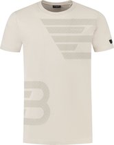 Ballin Amsterdam - Heren Regular fit T-shirts Crewneck SS - Sand - Maat S