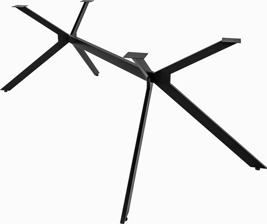 Pieds de table CLP Cascada - Structure de table - Base de table - Revêtement en poudre - Métal - Zwart - noir L
