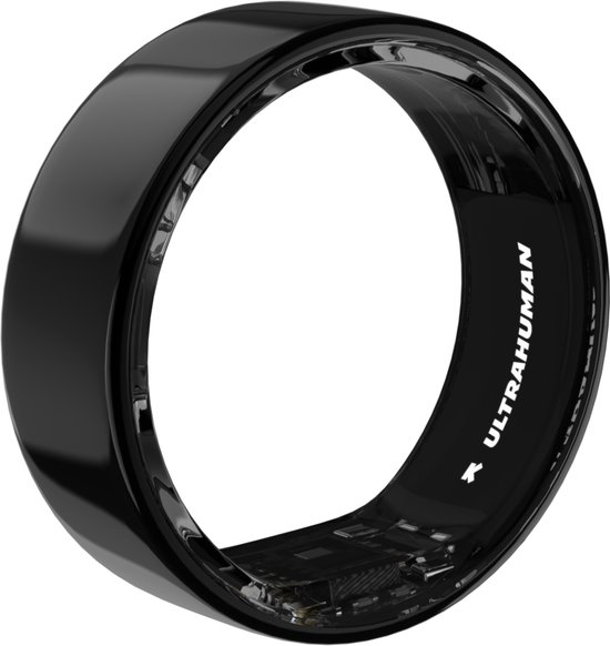 Foto: Ultrahuman ring air aster black ringmaat 8 smart ring slaap tracking hartslag temperatuur monitoring volg slaap beweging herstel