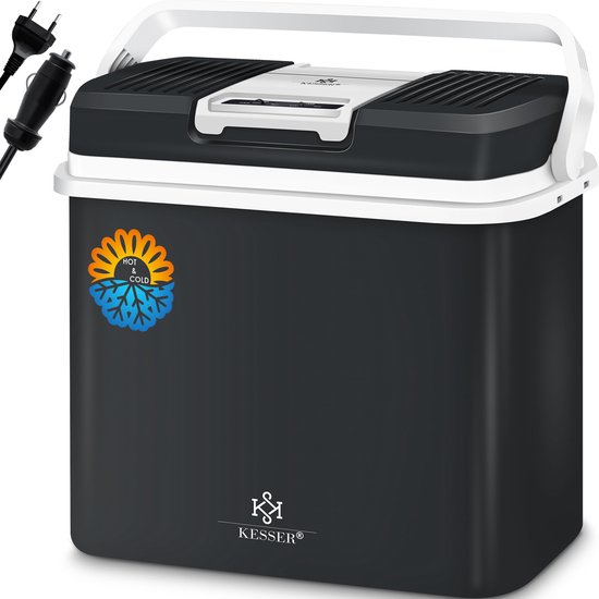 KESSER® Thermo-Elektrische Koelbox 24L Koelt & Verwarmt - Koelbox elektrisch 12V en 230V voor Auto en Camping - Antraciet van Merkloos — afbeelding 5