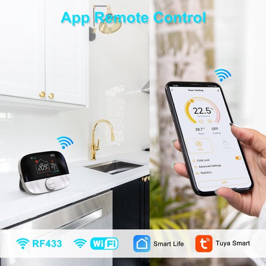 NIBE - RMU S40 - Slimme kamerthermostaat met touchdisplay