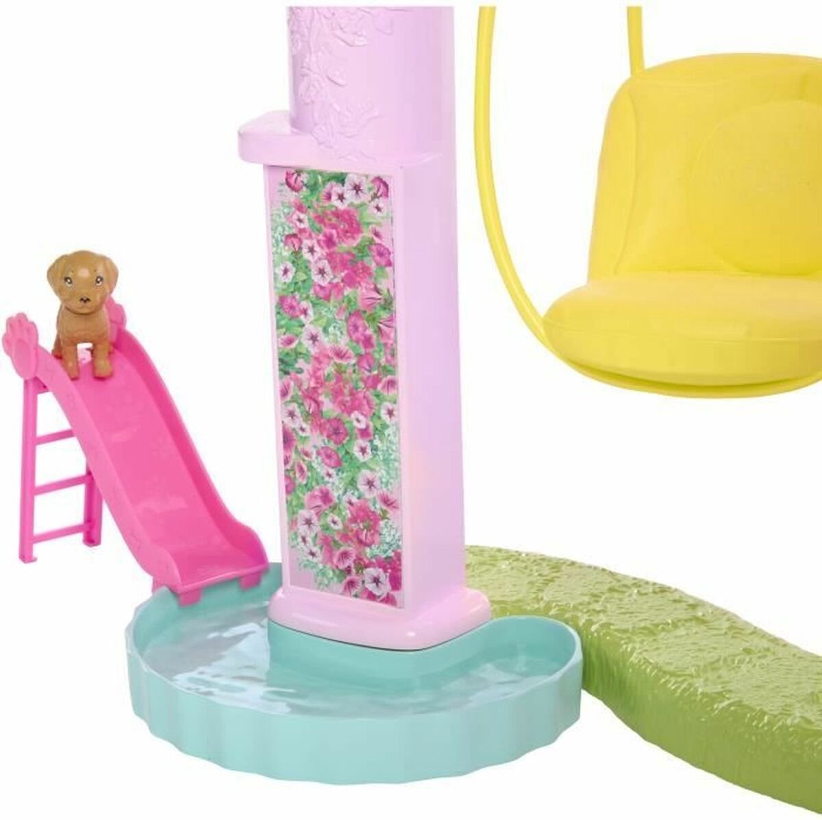 Barbie Droomhuis Poppenhuis – 114 cm Hoog - Met Glijbaan en 75+ Accessoires — afbeelding 9