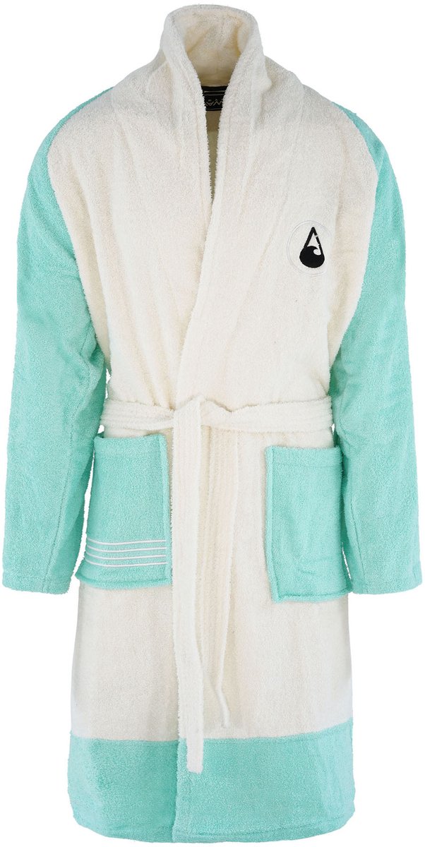 Badjas - Unisex - Wave Hawaii - Quatro - Katoen - Maat M - 100% katoen gecertificeerd volg
