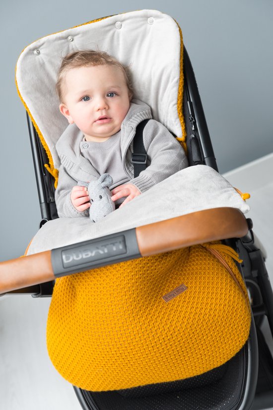 Baby's Only Voetenzak autostoel 0+ Flavor - Oker - Geschikt voor drie- en vijfpuntsgordel — afbeelding 2