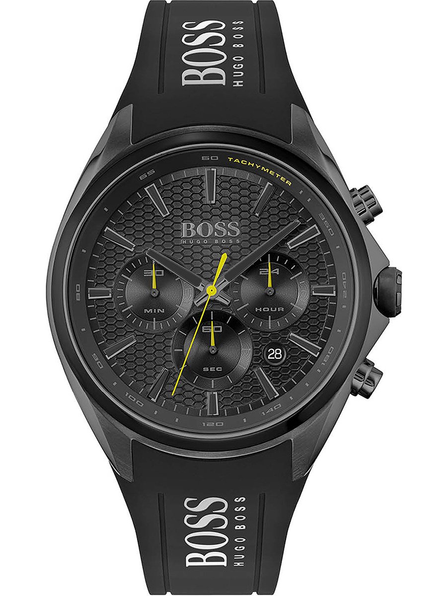 Hugo Boss Distinct 1513859 Horloge - Rubber - Zwart - Ø 46 mm