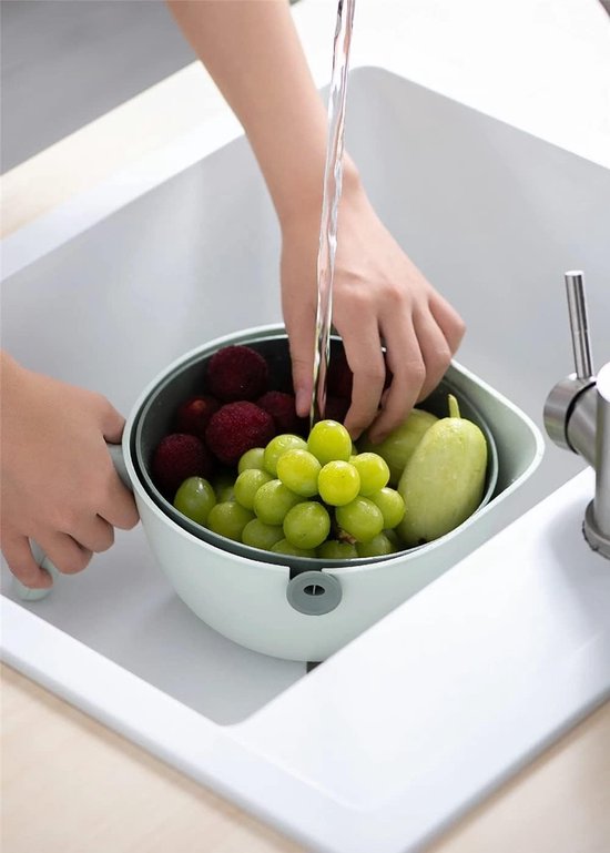 Keukenzeef wasbak voor fruit/groente (grijs)