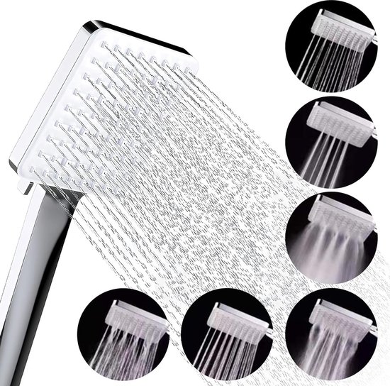 Douchekop, waterbesparende douchekop, drukverhogend, handdouche