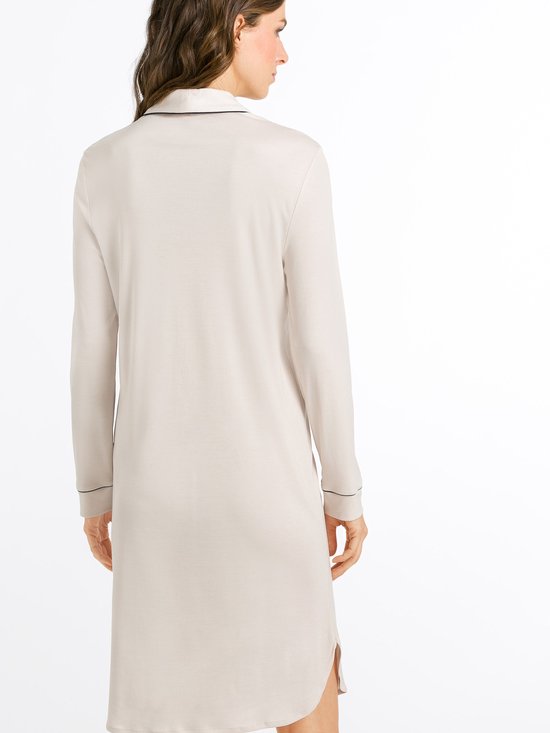 Hanro manches longues - chemise de nuit - 90 cm de long Cotton Deluxe