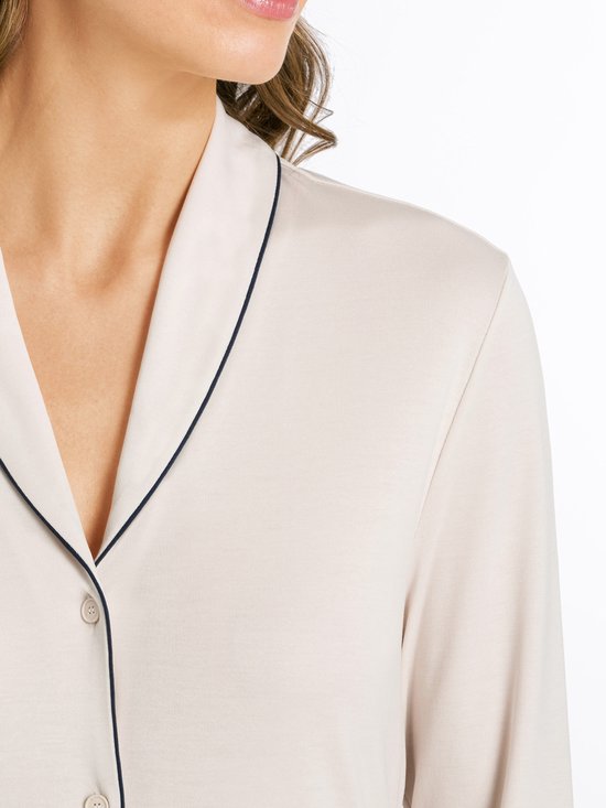 Hanro manches longues - chemise de nuit - 90 cm de long Cotton Deluxe