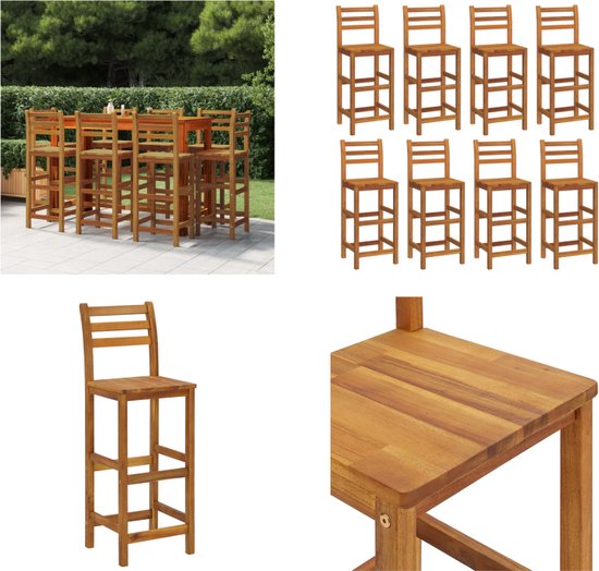 WOLTU barkruk, bistrokruk, barstoel, frame van stevig staal, oppervlak van MDF, wit, 4 stuks