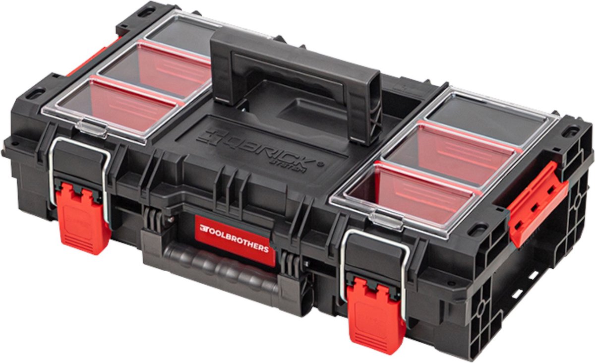 Toolbrothers RHINO XL gereedschapskoffer ECO Comfort+ hoogte M 13,5 l IP66 met uitneembare tussenschotten + boxen