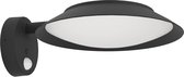 EGLO Cerrisi Solar Wandlamp Buiten - LED - 25 cm - Zwart/Wit - Sensor