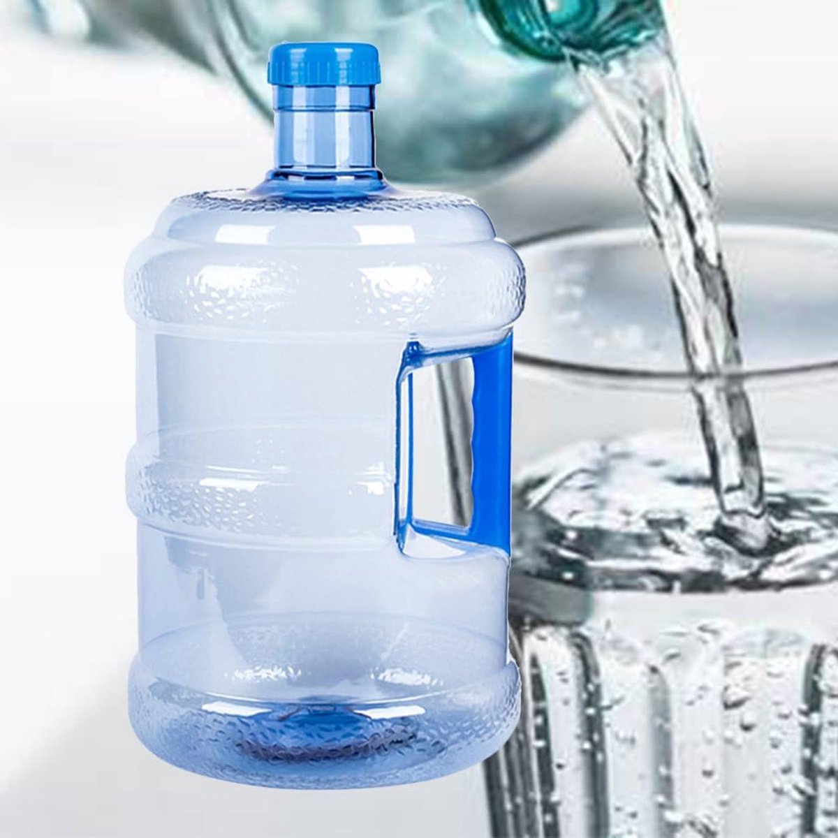 Seau à Eau Portable 5L – Pour Distributeur D’eau – Poignée – Idéal Camping, Pique-nique, Maison