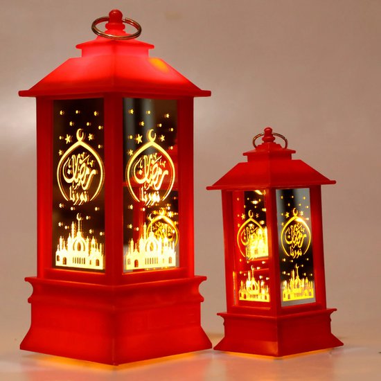 Ramadan -SMART - decoratie lantaarn hangend Ramadan decoratieve lamp maan ster decoratie lamp vintage- ramadan