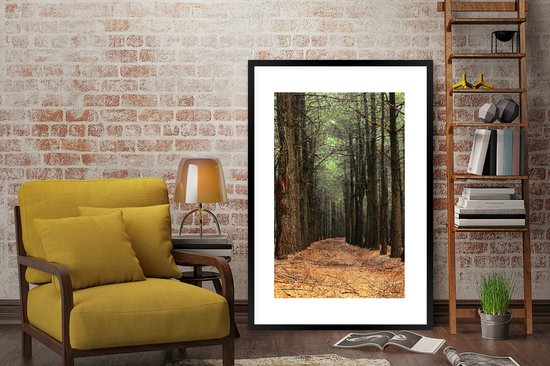 Cadre photo avec affiche - Automne - Décoration rurale - Forêt - 80x120 cm - Cadre pour affiche