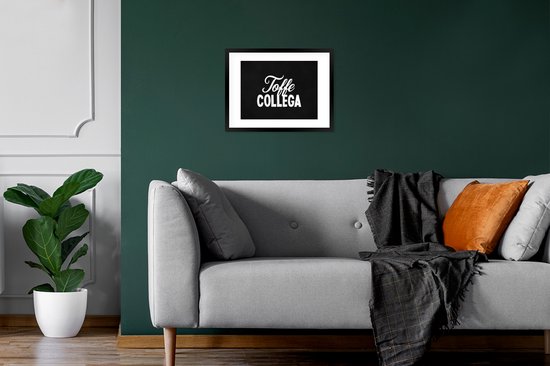 Cadre photo avec affiche - Citations - Proverbes - 'Grand collègue' - Travail - 40x30 cm - Cadre pour affiche