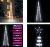 vidaXL Kegelkerstboom 752 LED's 160x500 cm koudwit - Kerstboom - Kerstbomen - Lichtboom - Lichtbomen