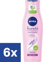 Nivea Haarmelk Shampoo Natural Shine - 6 x 250 ml