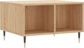 vidaXL - Salontafel - 60x50x36,5 - cm - bewerkt - hout - sonoma - eikenkleurig