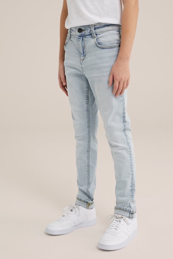 WE Fashion Jongens slim fit jeans met stretch