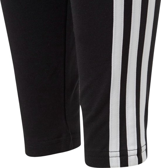 adidas Sportswear Essentials 3-Stripes Cotton Leggings - Kinderen - Zwart- 128