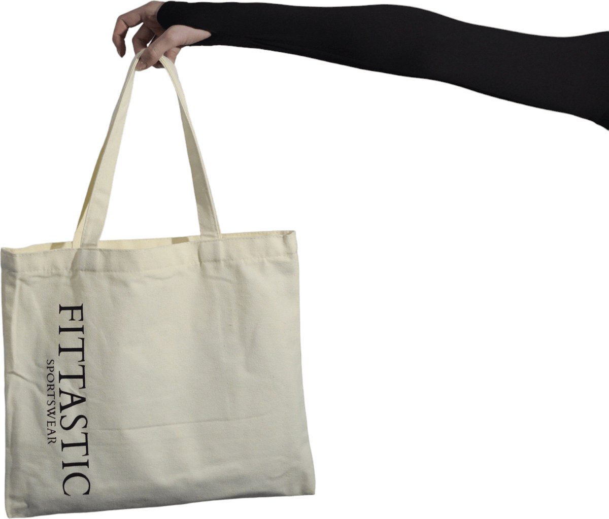 Fittastic Sportswear Totebag 2.0 - Draagtas Katoen - Beige