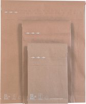 Ace Verpakkingen - Verzendzak Papier 10 stuks - Maat S - 200 × 300 × 50 mm - Milieuvriendelijk - Verzendzakken voor Kleding - A4 formaat - 10 stuks