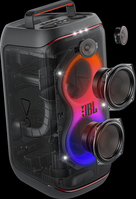JBL PartyBox Club 120 - Draadloze Bluetooth Party Speaker - Opvouwbare Handgreep - Spatwaterdicht - LED verlichting - 12 uur - Zwart — afbeelding 4