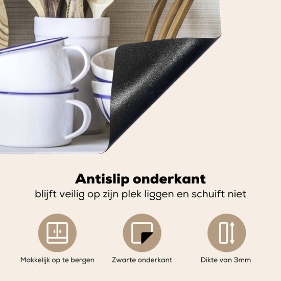 KitchenYeah® Inductie beschermer 81x52 cm - Keuken - Kookgerei - Bestek - Kookplaataccessoires - Afdekplaat voor kookplaat - Inductiebeschermer - Inductiemat - Inductieplaat mat