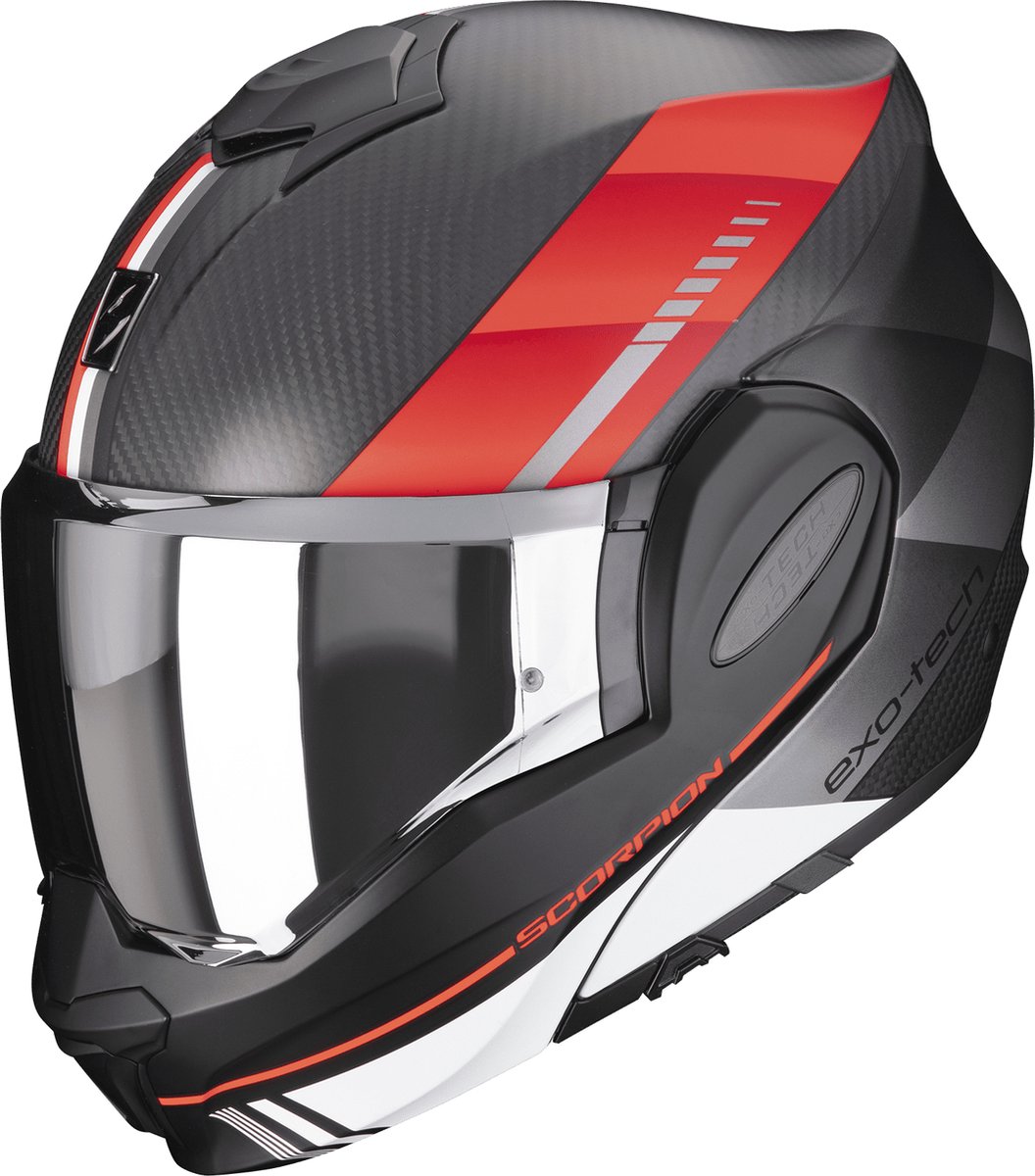 Scorpion helm EXO-Tech Evo Carbon Solid mat zwart maat M