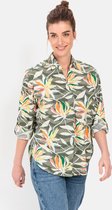 camel active Overhemdblouse met allover-print - Maat womenswear-XL - Veelkleurig