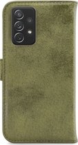 My Style Flex Wallet Telefoonhoesje geschikt voor Samsung Galaxy A72 Hoesje Bookcase Portemonnee - Olive