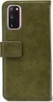 Mobilize Elite Gelly Wallet Telefoonhoesje geschikt voor Samsung Galaxy S20 Hoesje Bookcase - Groen