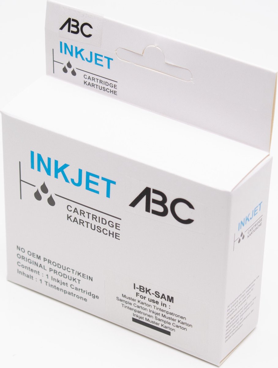 ABC huismerk navulflesje inkt geschikt voor Canon GI-590BK zwart Pixma G1500 G1510 G1515 G2500 G2510 G3500 G3510 G3515 G4400 G4500 G4510 G4515