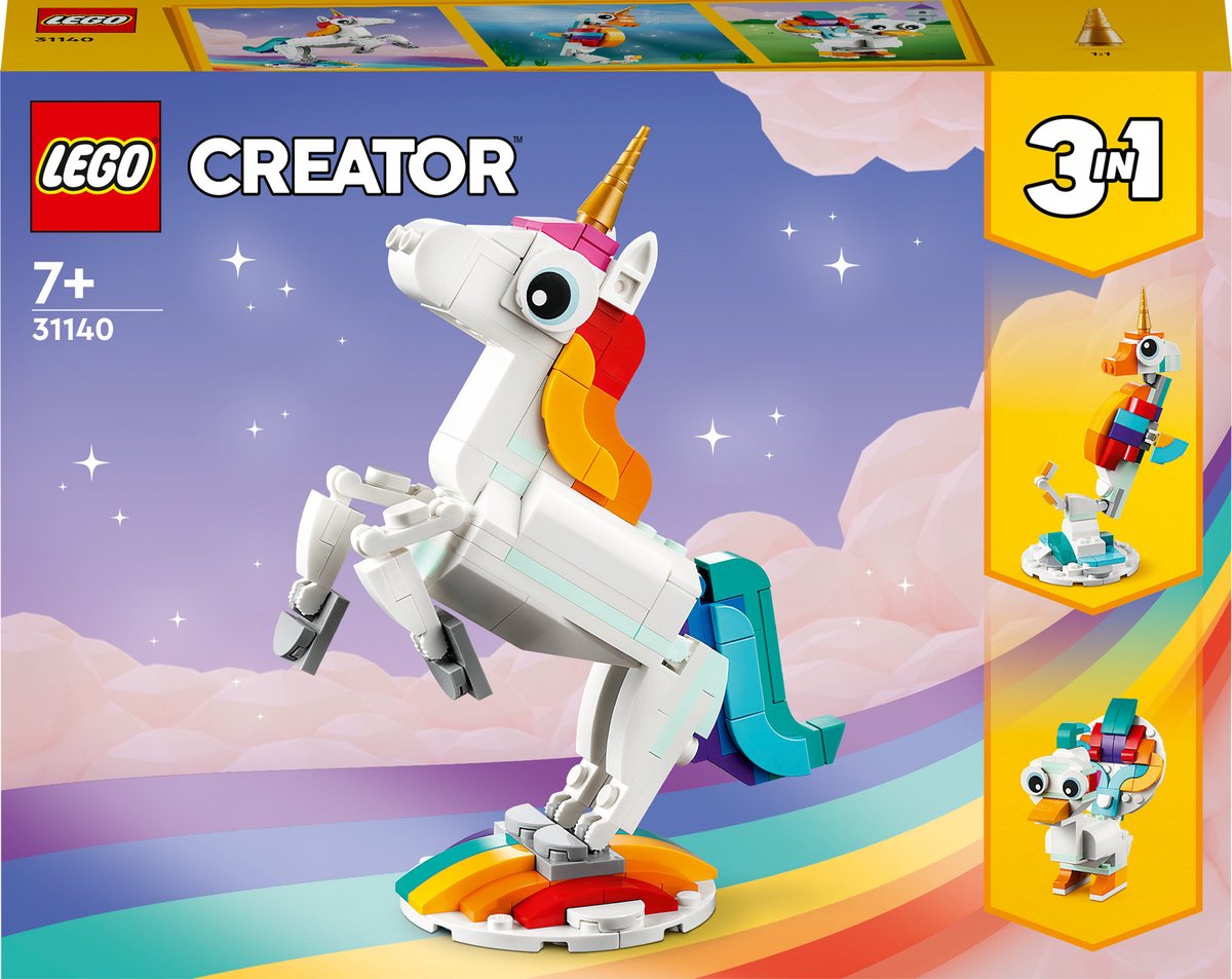 LEGO Creator 3-in-1 - Magische eenhoorn 31140