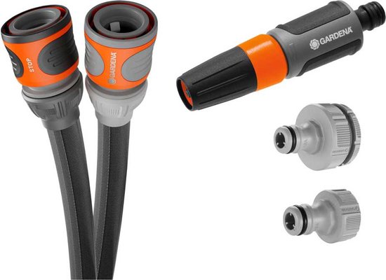 GARDENA Liano™ Life Textielslangset 15 m - Zwart - 1/2 inch - 1 stuk(s) - 18445-20