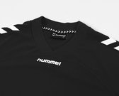 Hummel Fyn Shirt Korte Mouw Heren - Zwart / Wit | Maat: 2XL