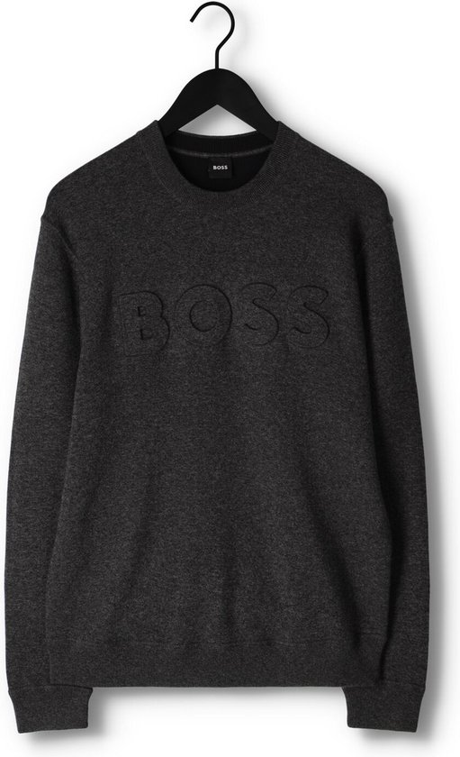 Boss Foccus Truien & Vesten Heren - Sweater - Hoodie - Vest- Grijs - Maat L