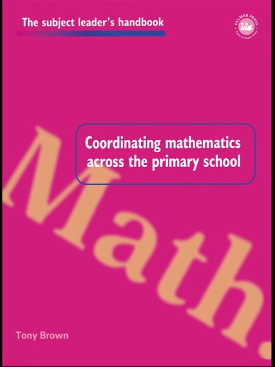 Subject Leaders' Handbooks - Coordinating Mathematics Across ... - cover