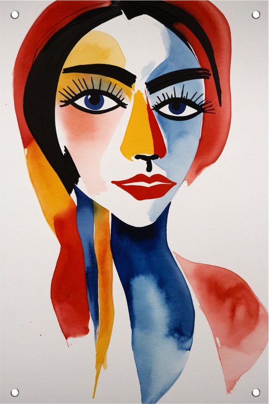 Vrouw tuinposter - Abstract posters - Poster personen - Posters buiten ...