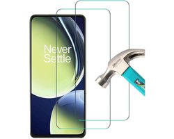 Screenprotector Glas - Tempered Glass Screen Protector Geschikt voor: OnePlus Nord CE 3 Lite 5G - 2x