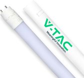 V-TAC VT-1221 T8 Glazen LED Buizen - IP20 - Wit - 18W - 1850 Lumen - 4000K - 120CM