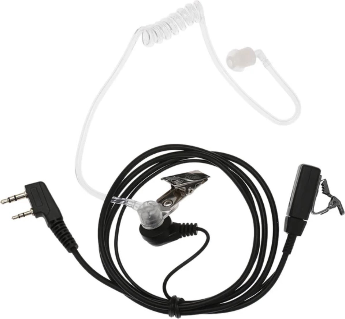 Quansheng UV-K5 Headset Hoofdtelefoon Oortelefoon - Geschikt voor Kenwood Baofeng UV-5R Uv82 UV-17 Tytera TC-UV8000 Wouxun KG-UV6D