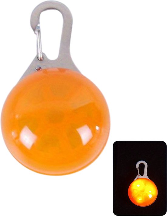 Livano Collier Lumineux - Collier pour Chien LED - Collier Lumineux - Lumineux - Chien - Chat - Lumineux - Rechargeable - Oranje