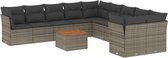 vidaXL-11-delige-Loungeset-met-kussens-poly-rattan-grijs