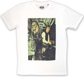 Disney Star Wars - Chewbacca & Han Stare Heren T-shirt - M - Wit