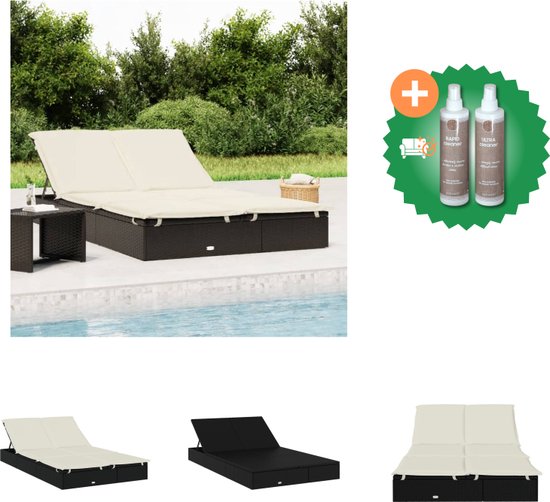 vidaXL Tuinbarkrukken met kussens 4 st poly rattan grijs368690 - Tuinmeubilair | fnac België